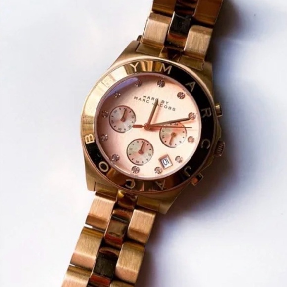Marc By Marc Jacobs Accessories - Marc By Marc Jacobs Rose Gold Tone Multi-Function Bracelet Watch
